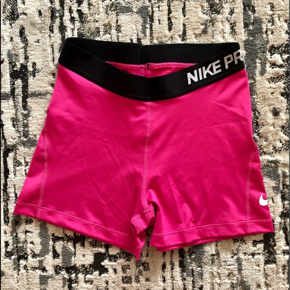 Pink Nike Pro shorts - Picture 1 of 1